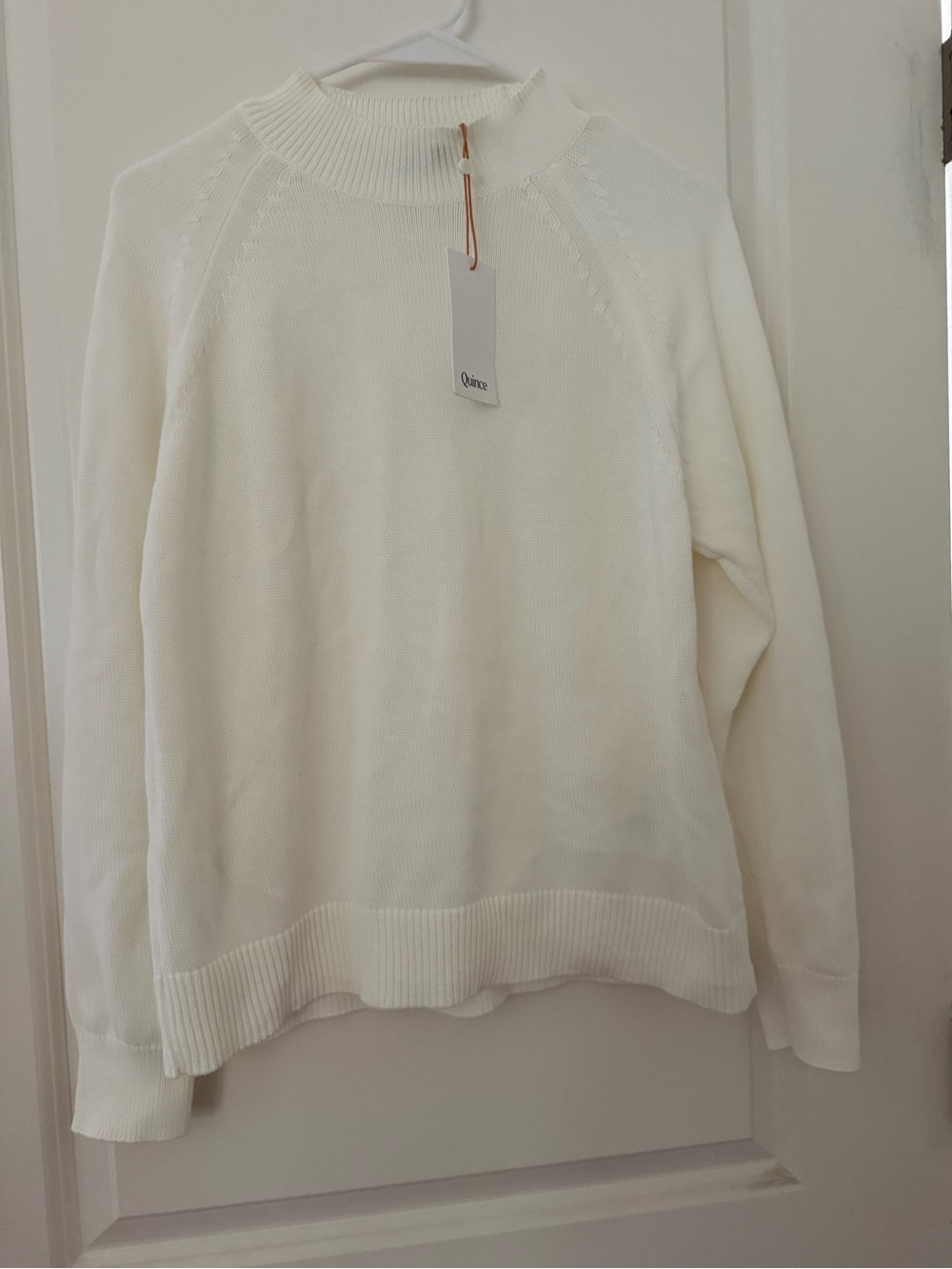 Quince Cream Turtleneck Pullover Sweater